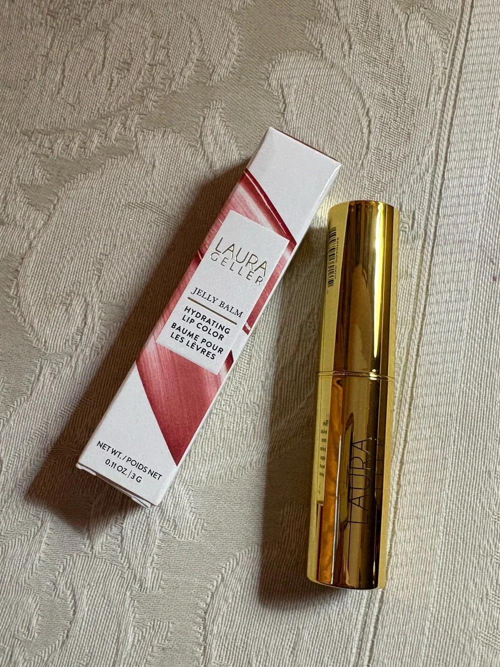 Laura Geller Jelly Balm Lipgloss Lipstick in Terracotta Go BNIB